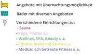 Legende Wellnesskarte